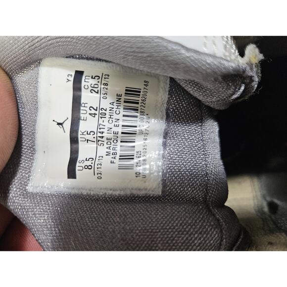 Jordan Flight TR 97 Mid “White Fire Cement” Air Jordan Shoes Size 8.5 - Picture 9 of 12